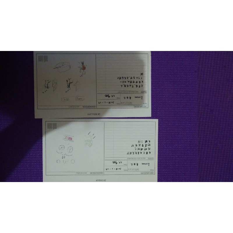 Postcard Lucas Emphaty NCT 2018 Album