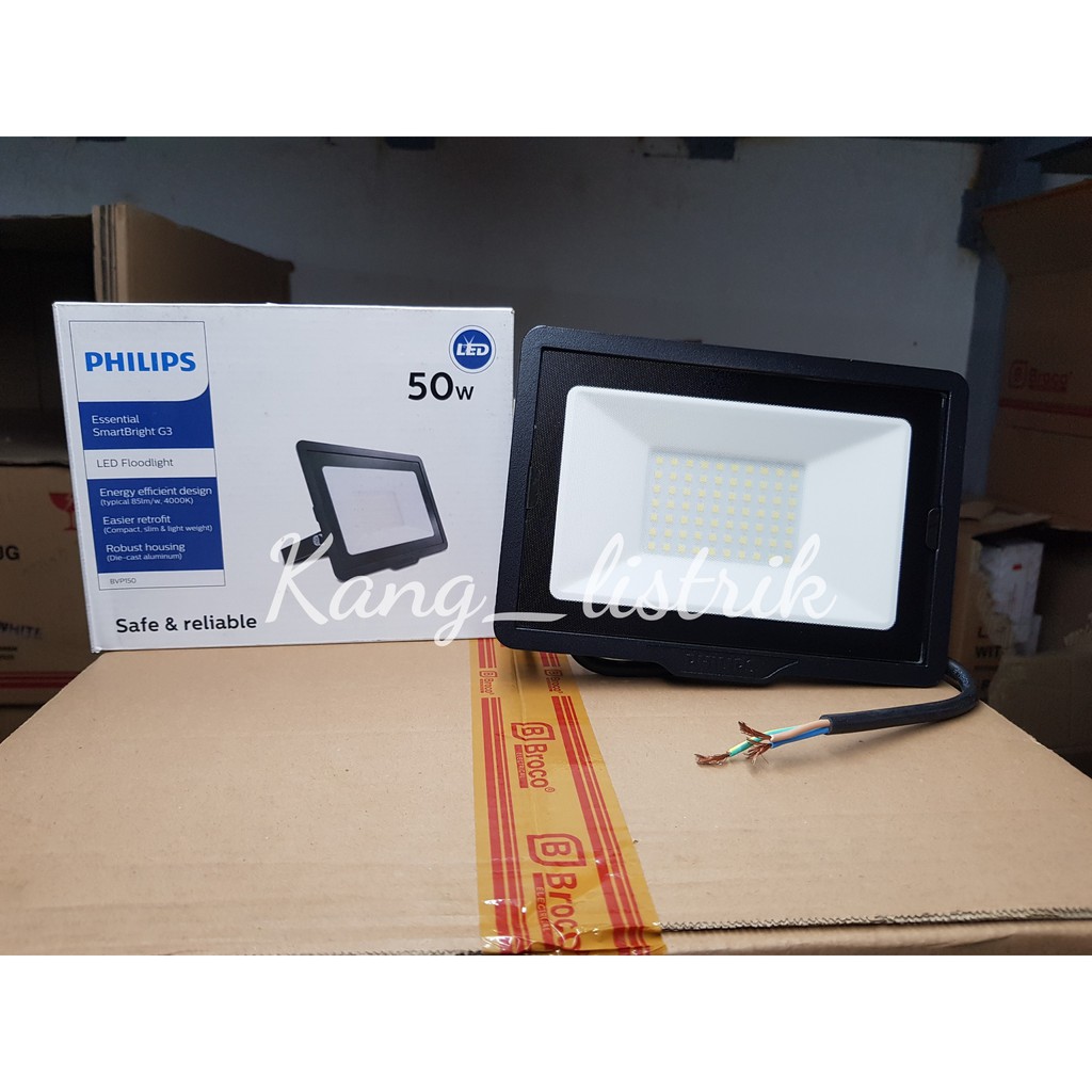 Philips BVP150 Lampu Sorot Philips 50Watt / Flood Light 50W Cool White