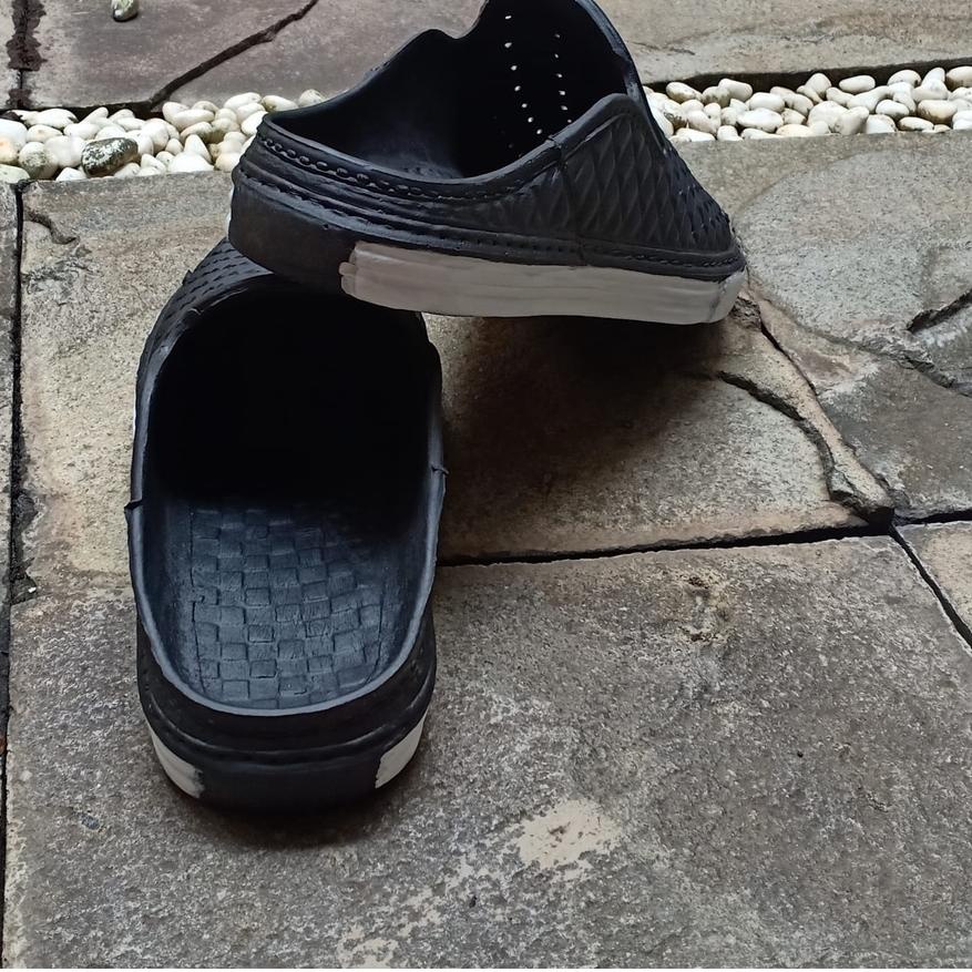 ☄ 225 Tamara Sepatu Sandal karet pria dewasa / Sepatu Sendal selop Empuk antilicin antiair terbaru k