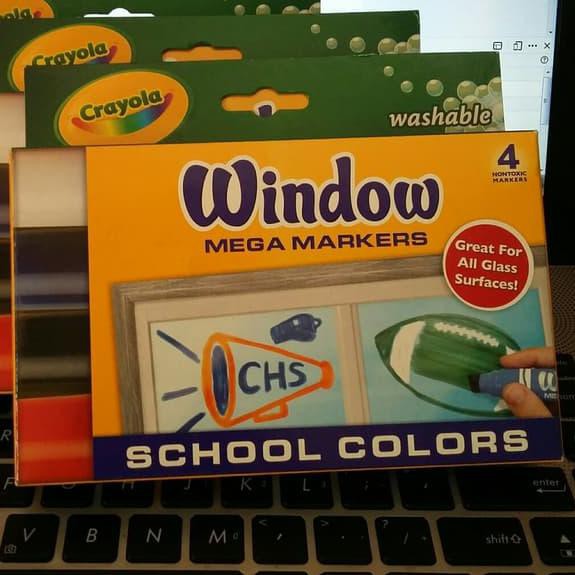 

➷ Crayola Washable Window Mega 4-Color Set Marker (58-8171) ☝