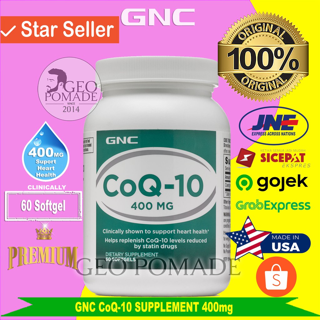 GNC CoQ10 400 mg 60 softgels ORIGINAL 100% USA