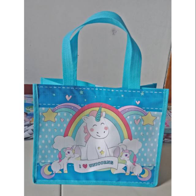 

goodie bag tas ulang tahun tas ultah tas souvenir unicorn