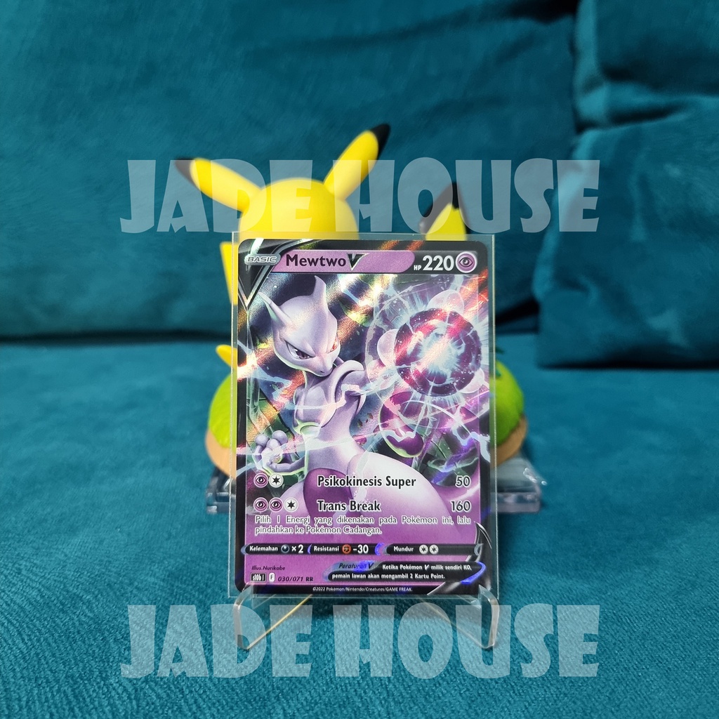Mewtwo V 030/071 RR (s10b) - Kartu Pokemon TCG Indonesia