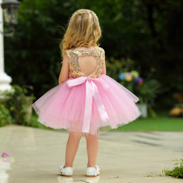 GA2526 QUINCY DRESS / GAUN PESTA ANAK PEREMPUAN / DRESS ULANG TAHUN MURAH BAGUS MEWAH TUTU