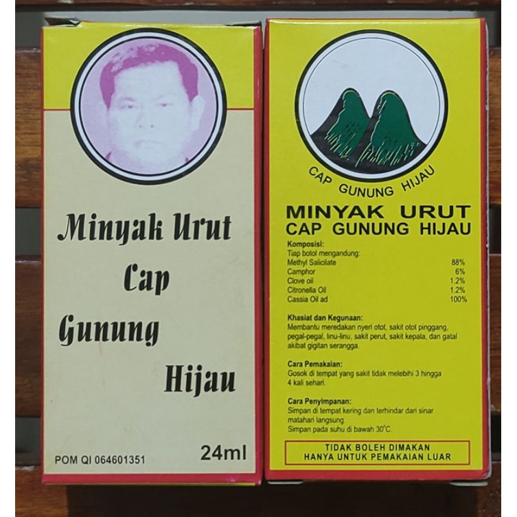 Minyak Urut Cap Gunung Hijau (Asai) / Nyeri Otot / Sakit Sendi / Rheumatik / Sakit Kepala