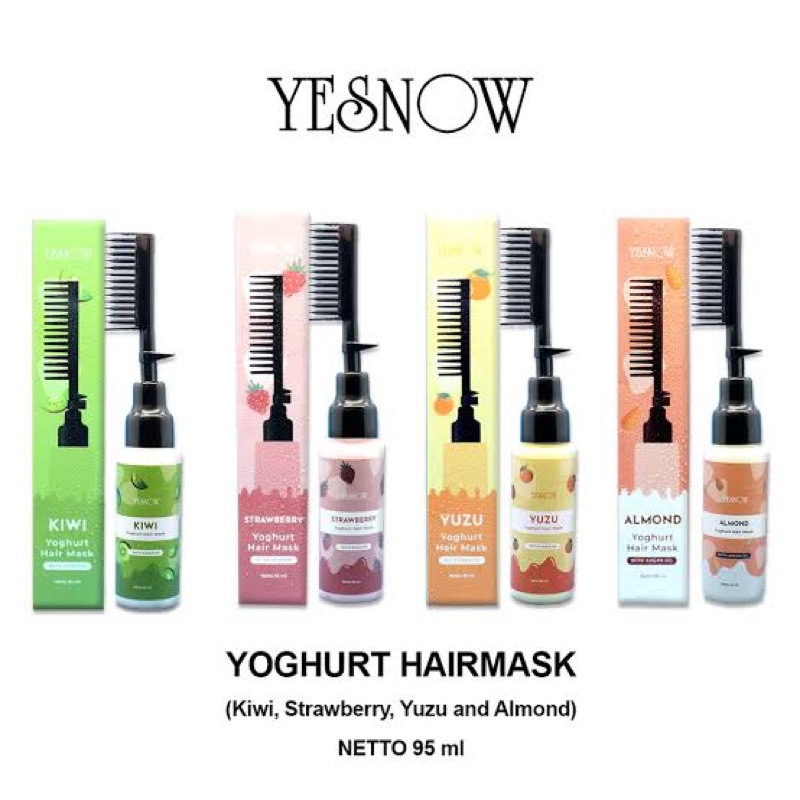 &lt; ua.x &gt; yesnow sisir hair mask - masker rambut free sisir yesnow 95 ML