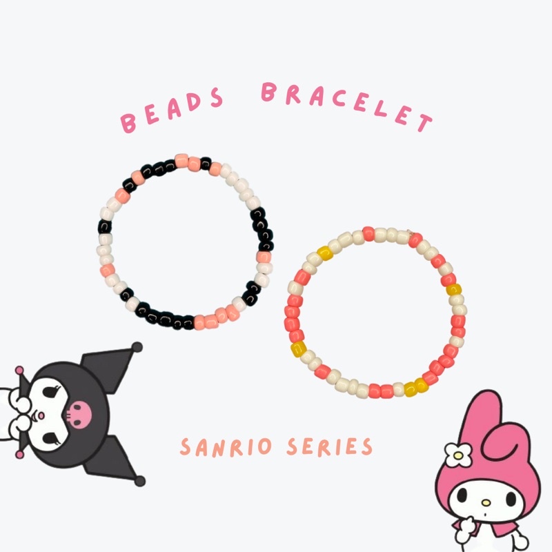 gelang manik | beads bracelet | gelang | gelang korea | gelang murah | custom | sanrio series