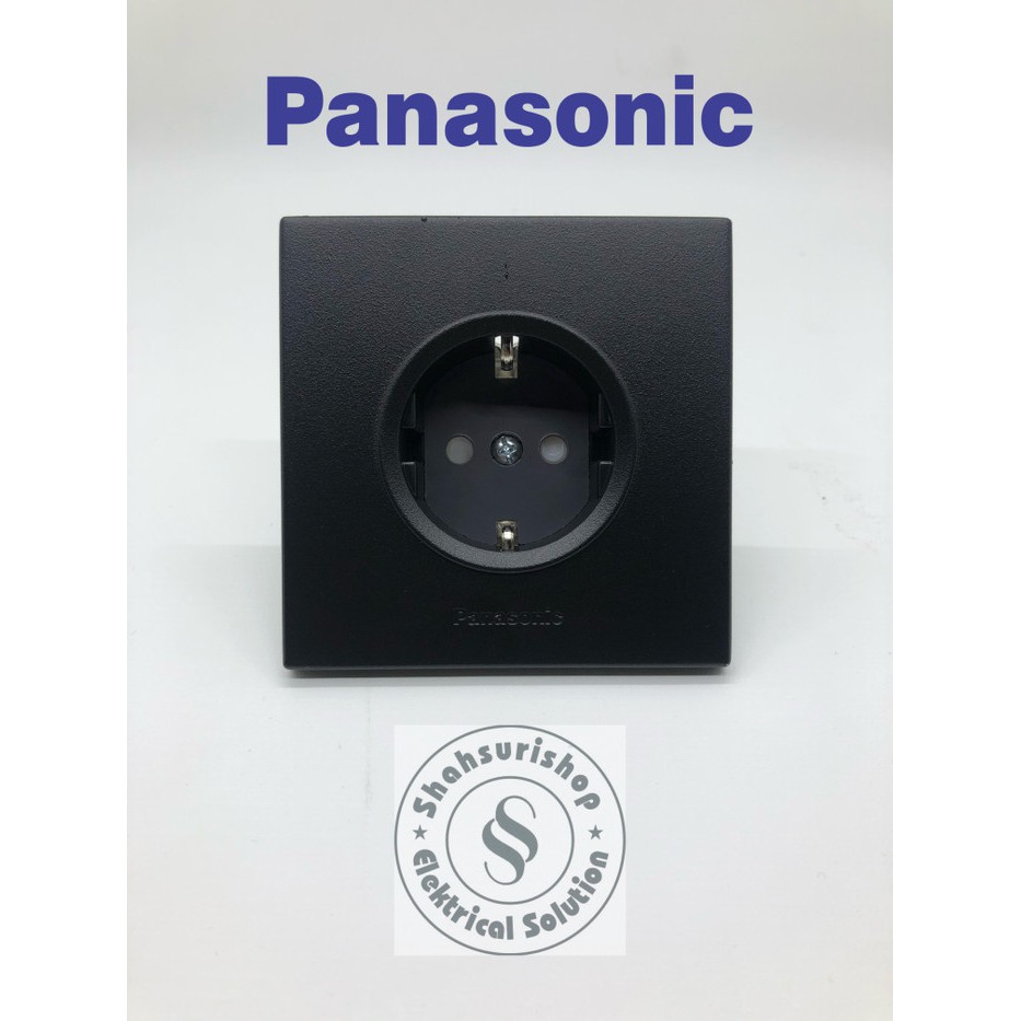 STOP KONTAK PANASONIC BLACK STYLE CP CHILD PROTECTION WESJP1121B