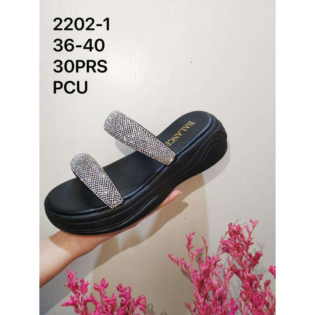 Sandal Wedges Wanita Fashion Selop Premium Import Terbaru