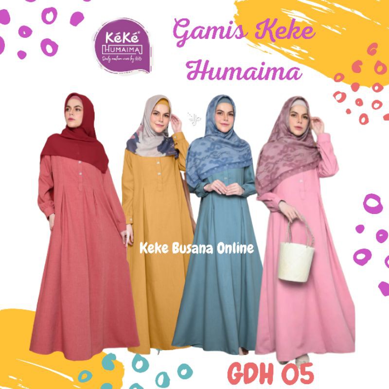 Gamis Dewasa Keke Humaima ~ Aara Dress GDH 05 ~