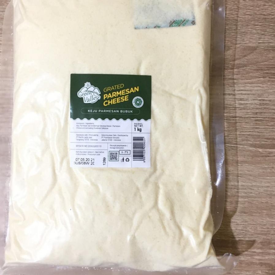 

Best! Green Valley Parmesan Grated 1kg / Keju Parmesan Bubuk 1kg