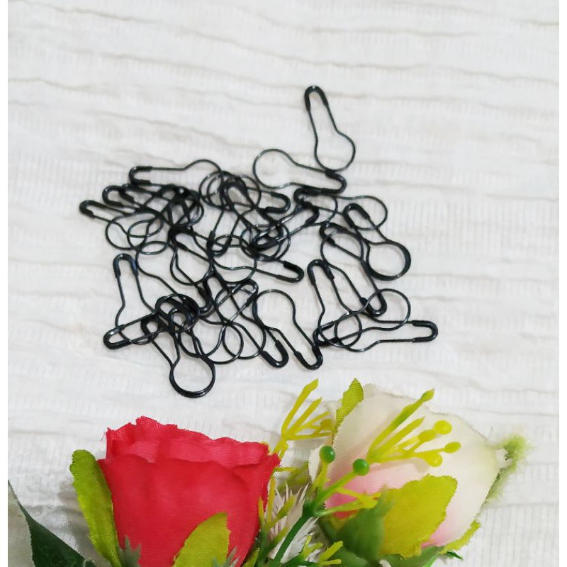 Peniti Bohlam Hitam Kait Udang Konektor Masker Kalung Masker Anak