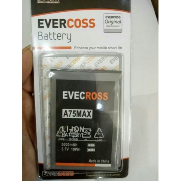 baterai Evercoss A75 Max original batre evercoss A75 Max