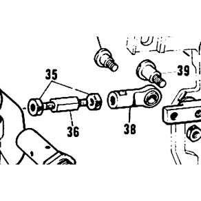 141490-001 Set - Upper Thread Trimming Connecting Bar (S), Nut, Joint Brother B814 141492001 100022005