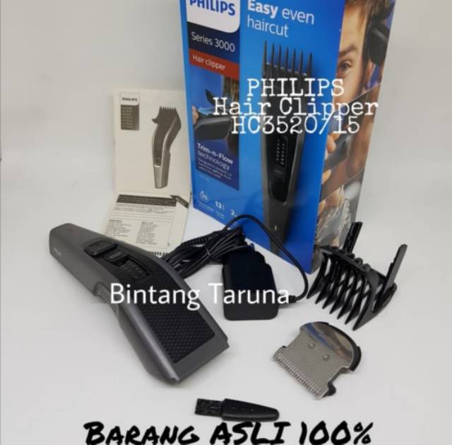 Hair Clipper Philips HC3525 Alat Gunting Rambut Philips HC3525 Hair/Beard Trimmer HC3525