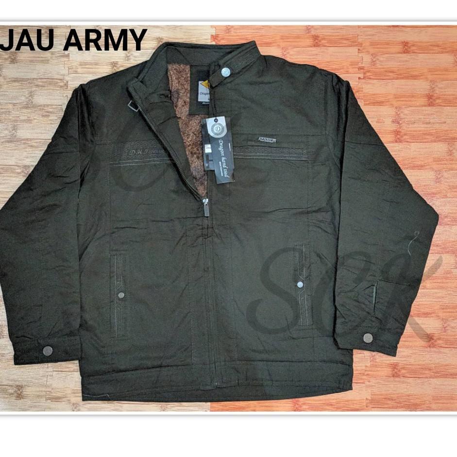 [PRODUK HJDEB] Jaket Pria DRAGON YIWU Dalam Bulu Import Krah Shanghai / Jaket Pria / Jaket Bapak Hal