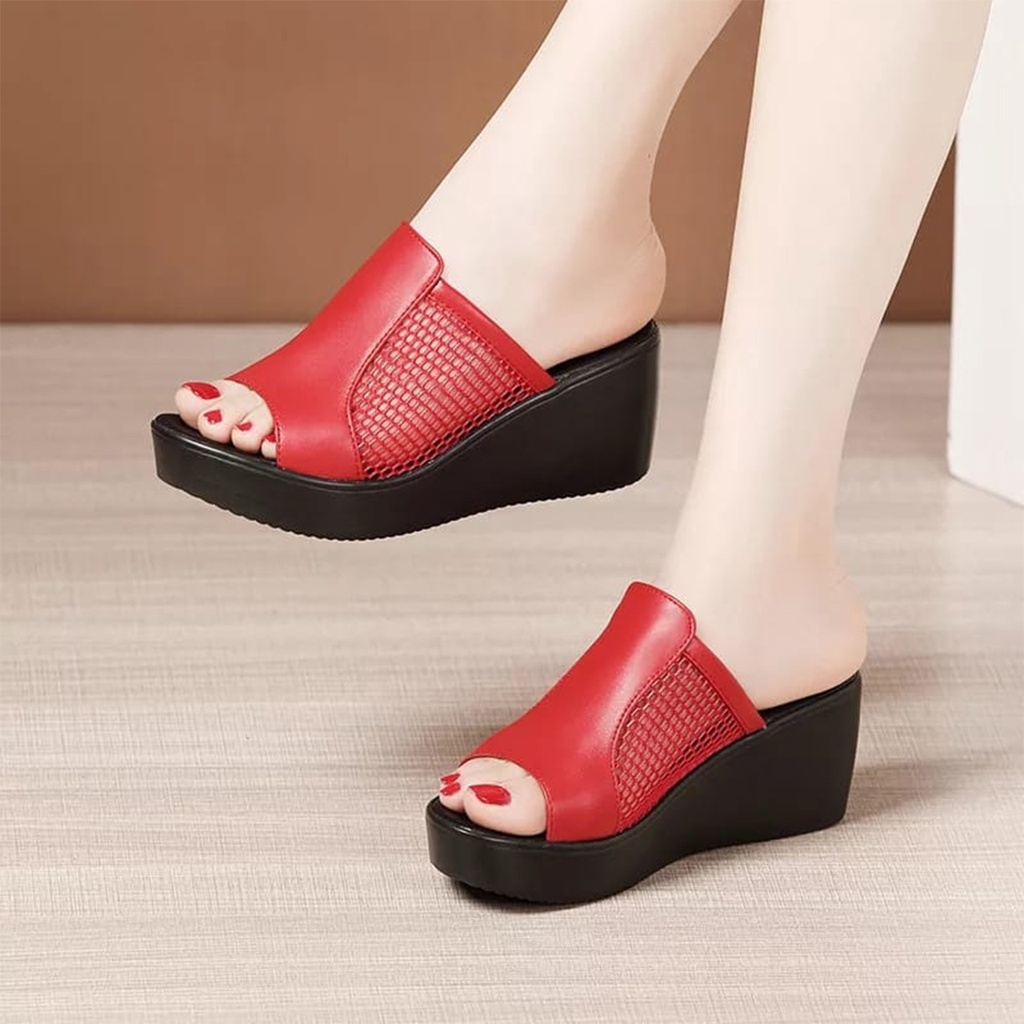 Sandal WanitaZora Sepatu Wanita Wedges Cellin