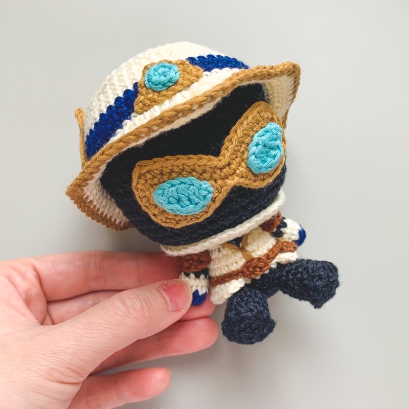 Amigurumi Cypher Valorant Agent (Boneka Rajut / Valorant Doll)
