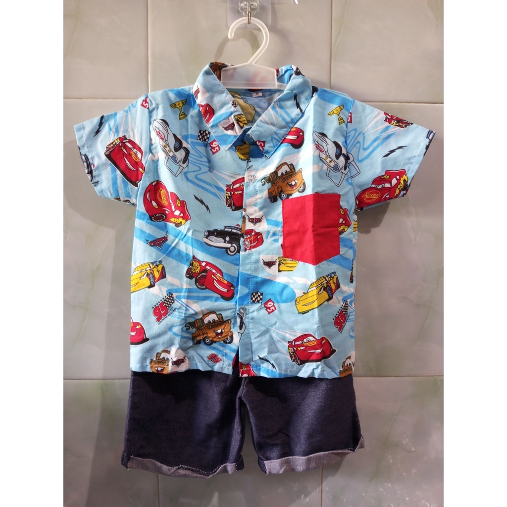 SS - Setelan Kemeja Anak Cowo Usia 2-5 thn