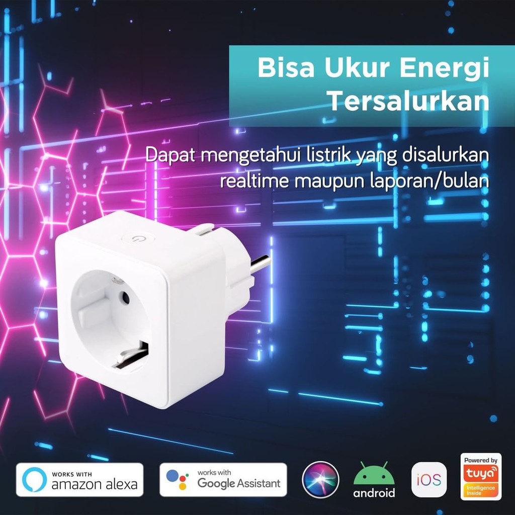 Bardi Smart Plug WiFi Wireless IOT Colokan Steker Colokan Pintar On OFF otomatis