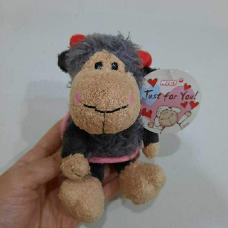 (NET) Ganci Boneka Nici Domba 15 cm / Nici Domba/ Keychain Boneka Domba / Nici Kecil