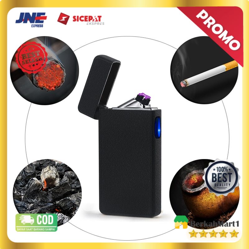 Overview of LCFUN Korek Api Elektrik Double Pulse Plasma Arc Lighter USB Rechargeable - F130015