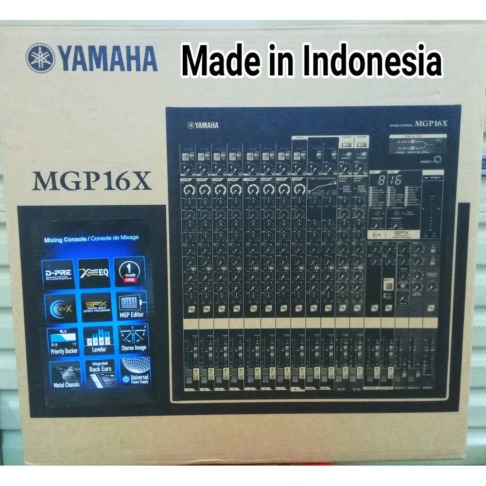 Asli  MIXER YAMAHA 16 CHANNEL MGP 16X ORIGINAL GARANSI RESMI PT YAMAHA INDONESIA  Terlaris