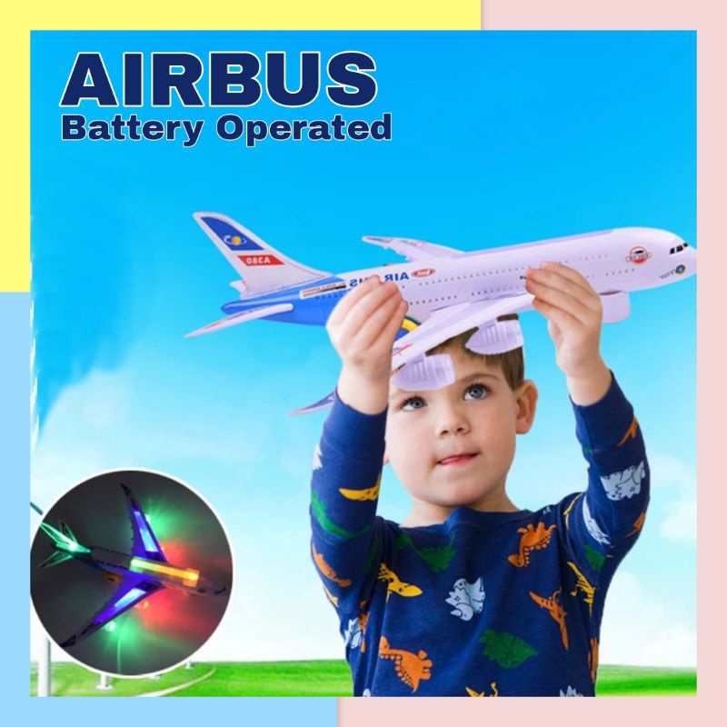 Mainan Pesawat garuda baterai mainan pesawat terbang lampu