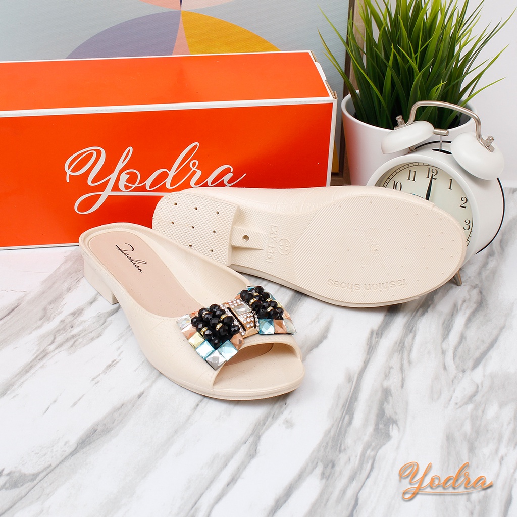 Yodra Felicity Flat Jelly Shoes Import YDR233 Real Pict