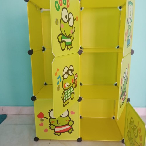 (5KG) SHENAR LEMARI PLASTIK 2X3 KEROPPI BEST QUALITY / LEMARI ANAK / LEMARI KOST / LEMARI KEROPPI / LEMARI 3 SUSUN