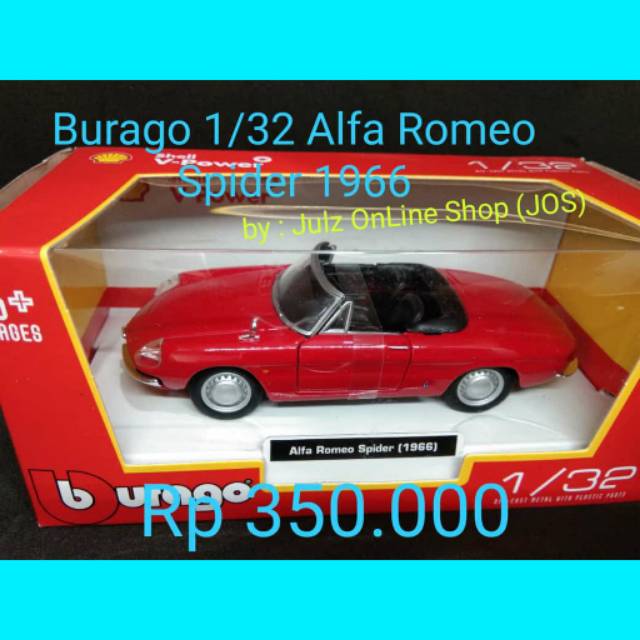 Burago 1/32 Alfa Romeo Spider 1966