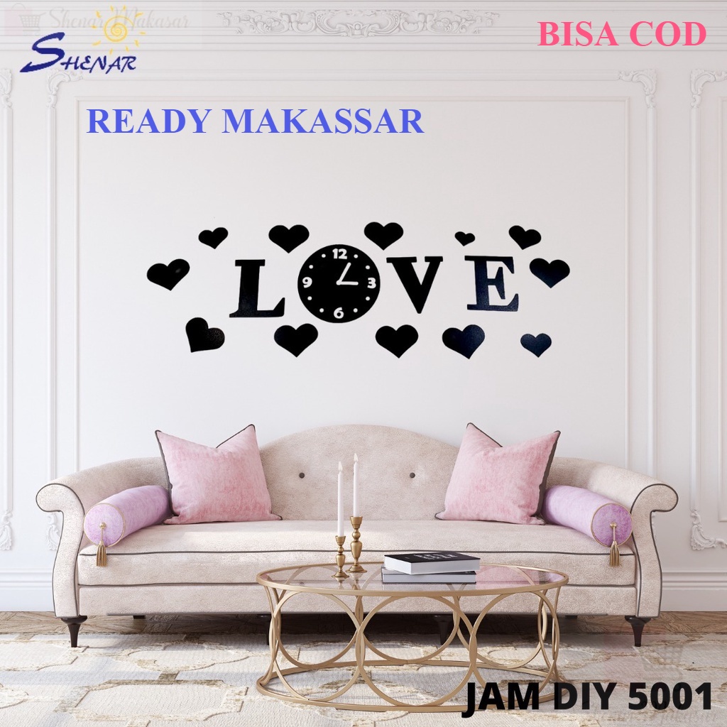 MURAHJam Dinding DIY/Jam Kecil/Jam Hiasan Kamar / Jam Tempel Dekorasi / Jam Dinding Quartz Creative 