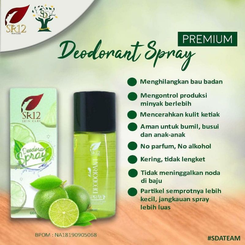Jual SR12 Deodorant Spray Premium Ampuh Hempas Bau Badan Bau Ketiak