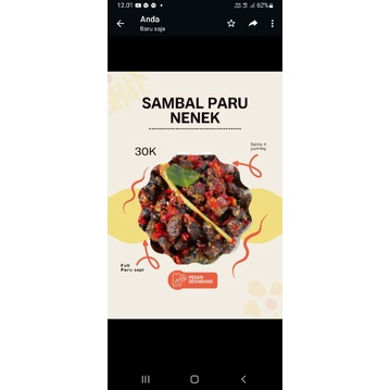 

Sambal paru dan sambal ampela ati dapur nenek