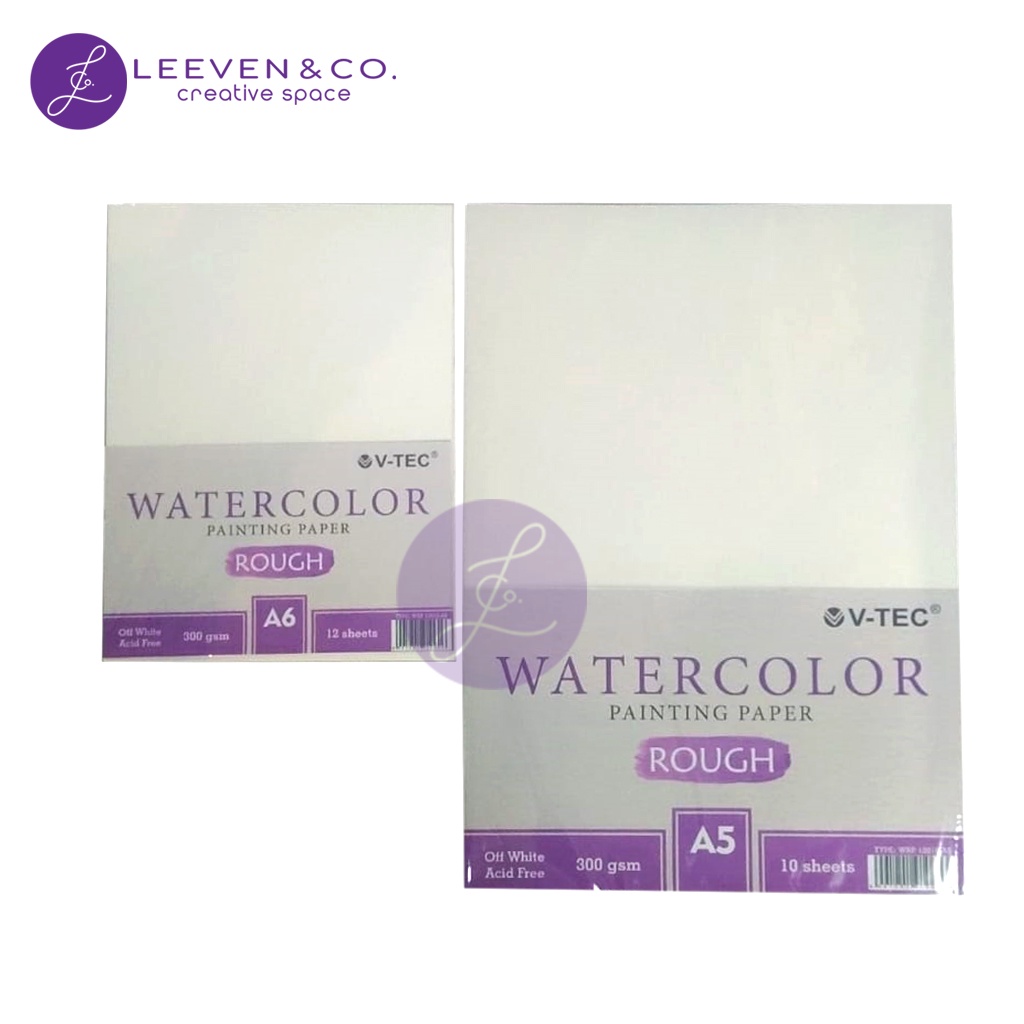 

V-TEC WATERCOLOR PAPER ROUGH A5/A6 300gsm