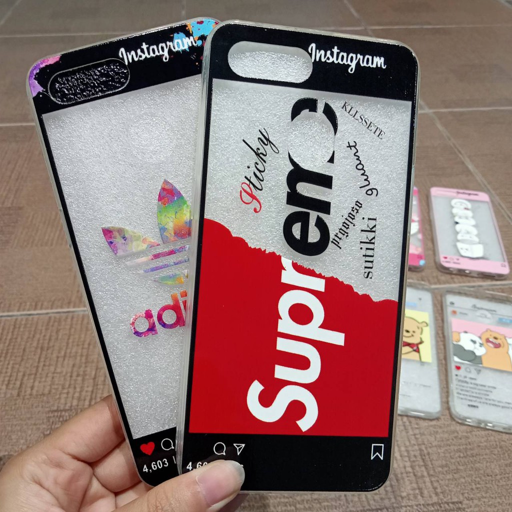 Case Fuze OPPO A7 A3S A5  C1 F5 A79 F7 F9 NEO 9 A37 Glass Model Kartun Casing Untuk Cewek Cowo