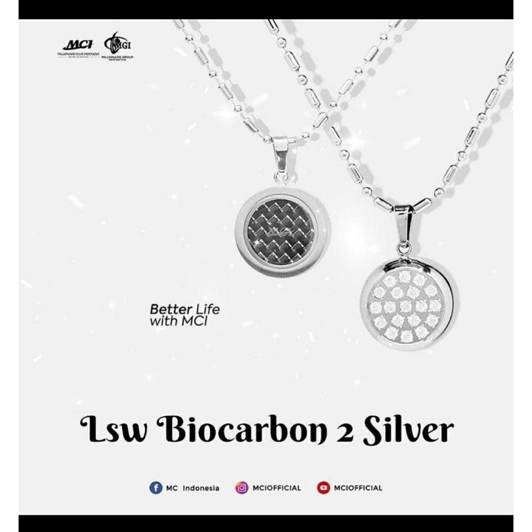 kalung Pendant MCI LSW BIOCARBON 2 Silver 100%ORIGIONAL MCI