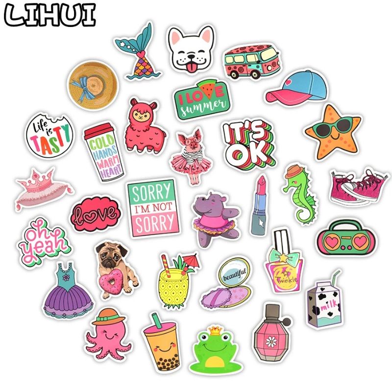 

set sticker cute kawaii lucu aesthetic