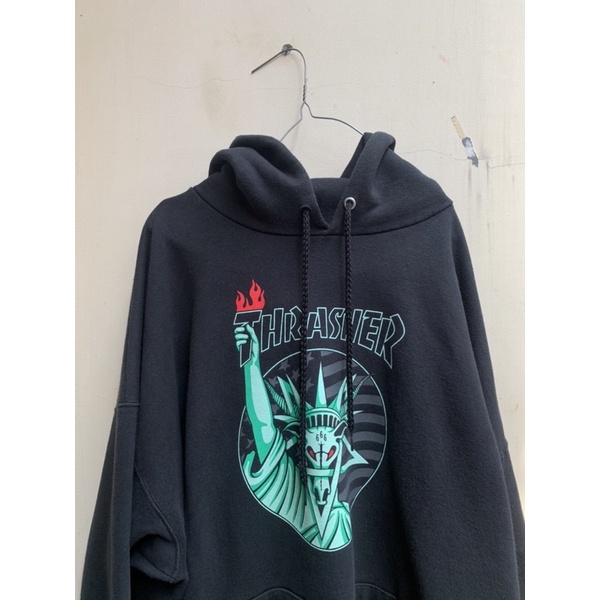 thrasher skate goat liberty hoodie