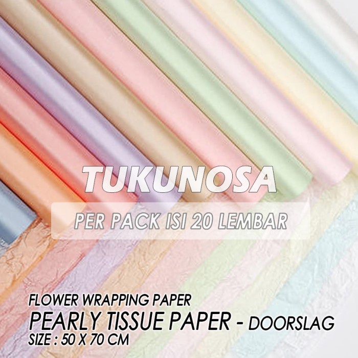 

PERRPACK FLOWER WRAPPING PAPER PEARLY TISSUE PAPER KERTAS DOORSLAG KETAS PACKING KADO BUKET BUNGA DIY BOUQUET