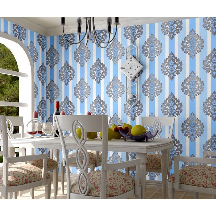 10 Wallpaper Dinding Salur Biru 5860