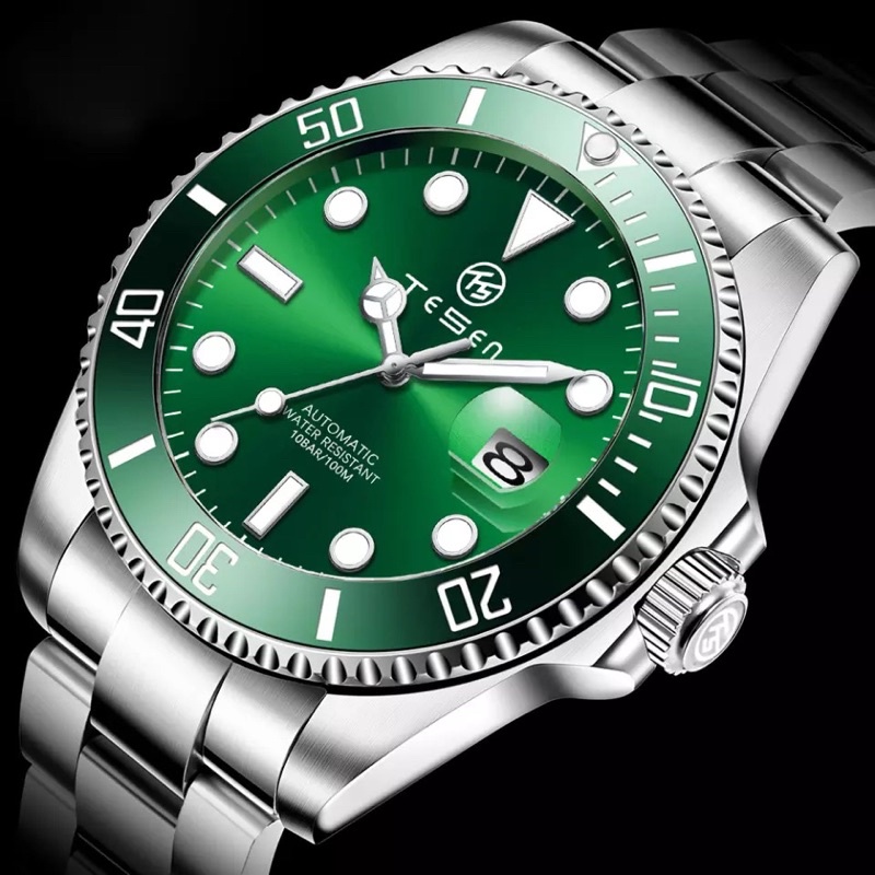 Jam Tangan Pria Automatic Tesen Homage Rolex Submariner High Quality