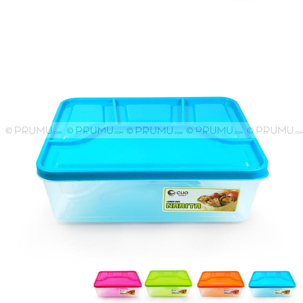 GROSIR Lunch Box - Kotak Makan 4 Sekat - Bento Box - Souvenir Ulang Tahun - Suvenir Ultah - Narita