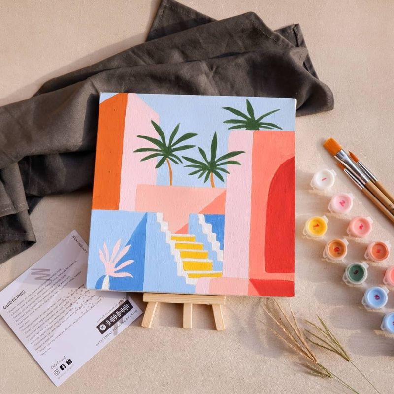 

painting by numbers kit UKIYO #12 BENEVOLO 20X20cm