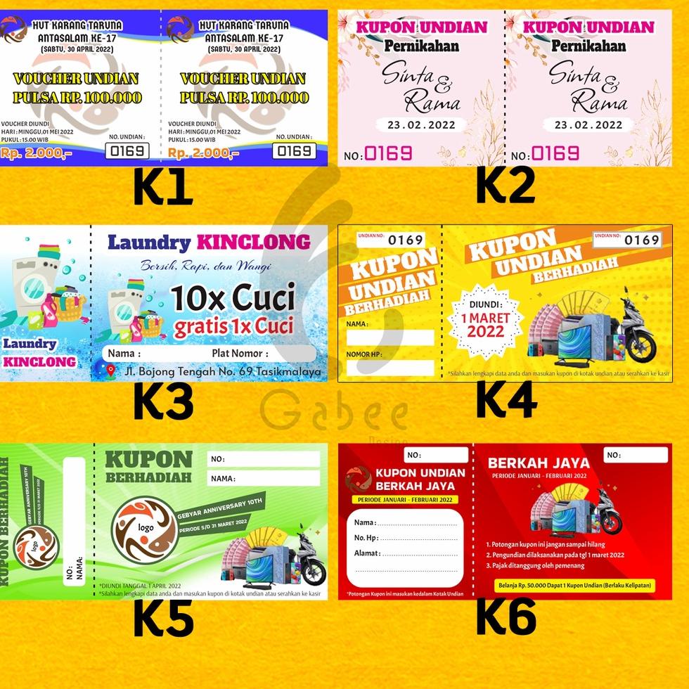 

(F-UBI ㊛>) KUPON / KUPON UNDIAN / KARCIS / KARCIS PARKIR / KUPON JALAN SEHAT / KUPON GOWES / TIKET MASUK / VOUCHER SOBEK||murah