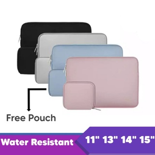 Tas Laptop Sleeve Case Macbook Pro with Pouch 11-15 Inch - COD