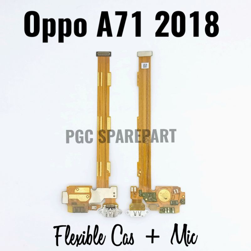 Original Flexible Connector Charger & Mic Oppo A71 2018 - Fleksibel Fleksible Flexibel Konektor Cas