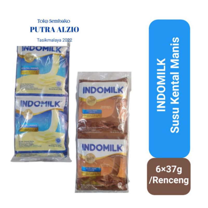 

Susu Kental Manis Indomilk sachet 6×37gr