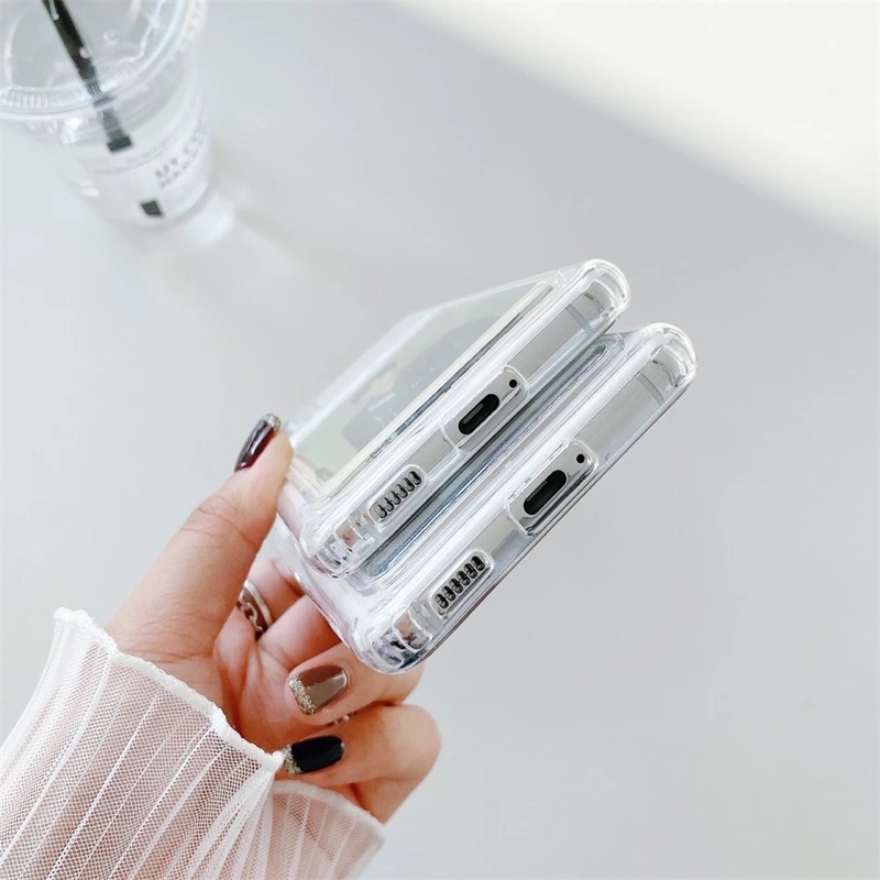 Softcase Transparan Slot Card Holder OPPO A1K A36 A76 A96 A54 A55 A74 A95 A15 A15S A16 A16E A16K 4G 5G Casing Wallet Clearcase Slot TPU Clear Phone Cover