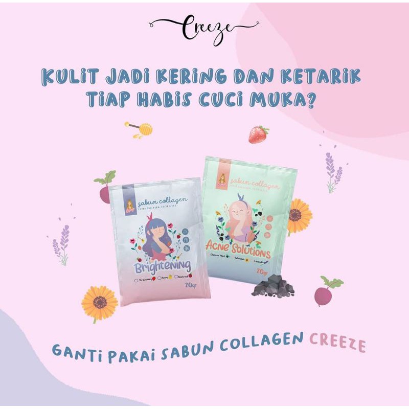 (NGABISIN STOK) SABUN COLLAGEN BY CREEZE